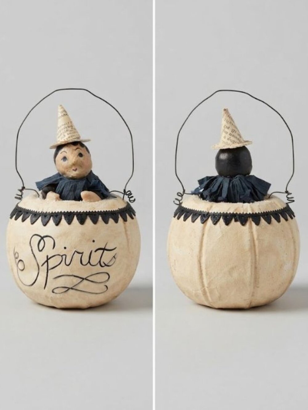 VINTAGE HALLOWEEN Nicol Sayre Midwest Cannon Falls WHIMSICAL WITCH SPIRITS 5X 3